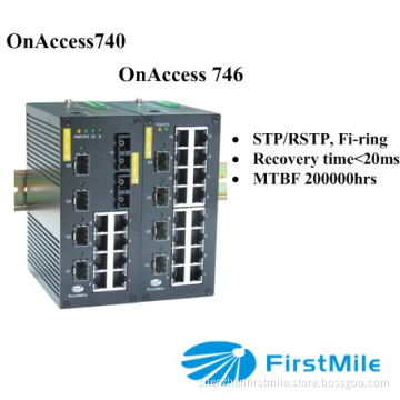4*Gigabit Advanced Managed Industrial Switch Pts 740/746